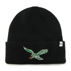 Philadelphia Eagles Legacy 47 Brand Black Knit Cuffed Beanie Hat Cap