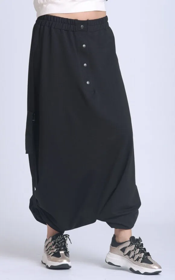 Plus Size Black Skirt Pants