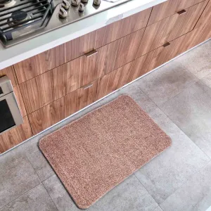 Polycot Beige Non Slip Kitchen Mat