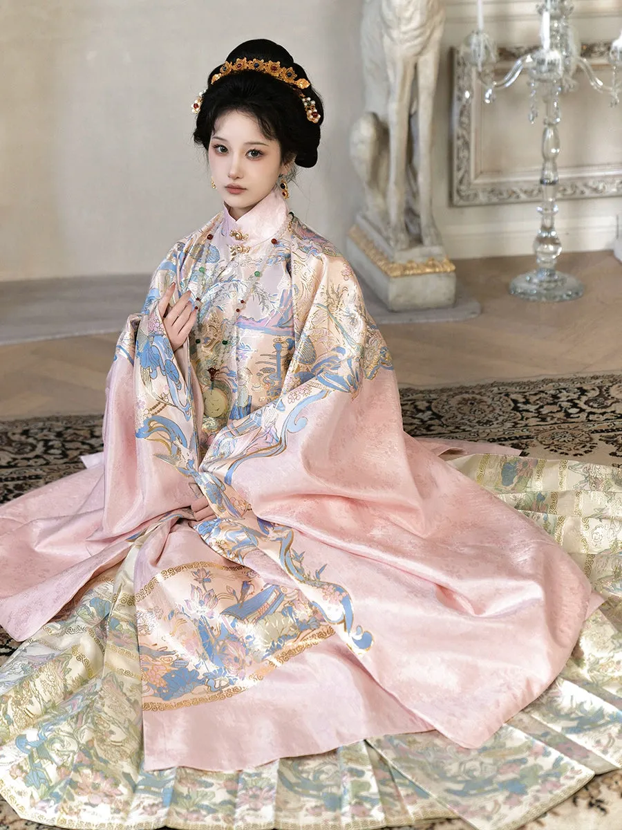 (Presale) Dai Gui 待归 Waiting to Return Late Ming Liling Chang Ao & Mamian Skirt Set