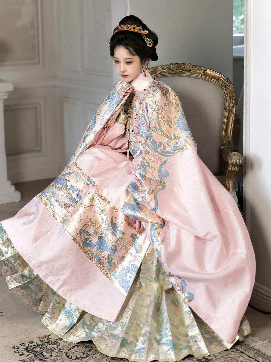 (Presale) Dai Gui 待归 Waiting to Return Late Ming Liling Chang Ao & Mamian Skirt Set