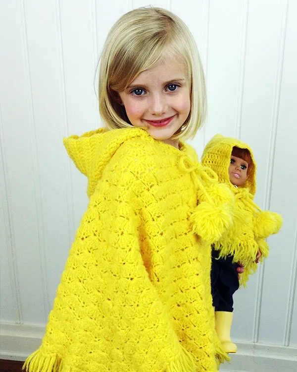 Puff Shell Poncho Crochet Pattern