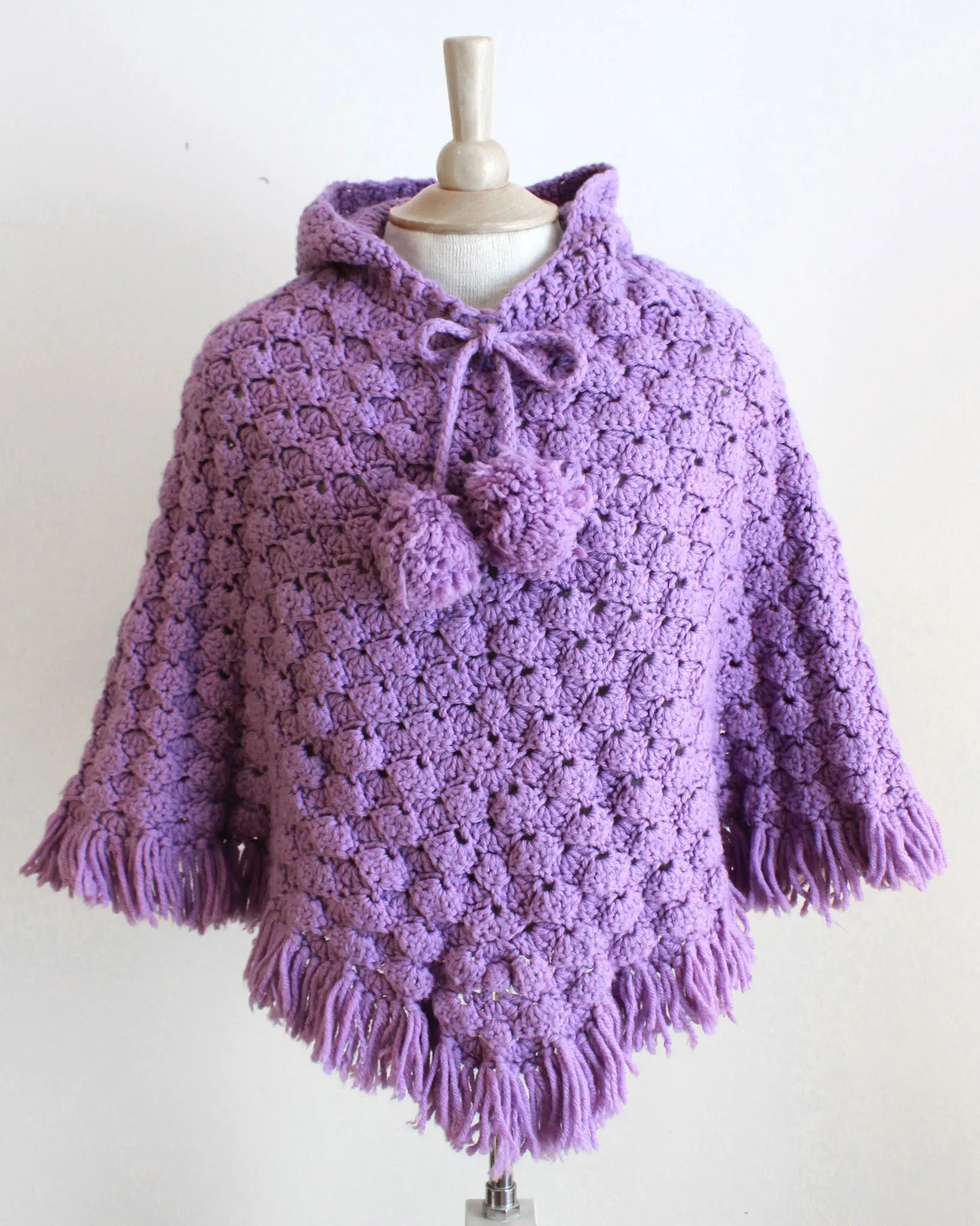 Puff Shell Poncho Crochet Pattern