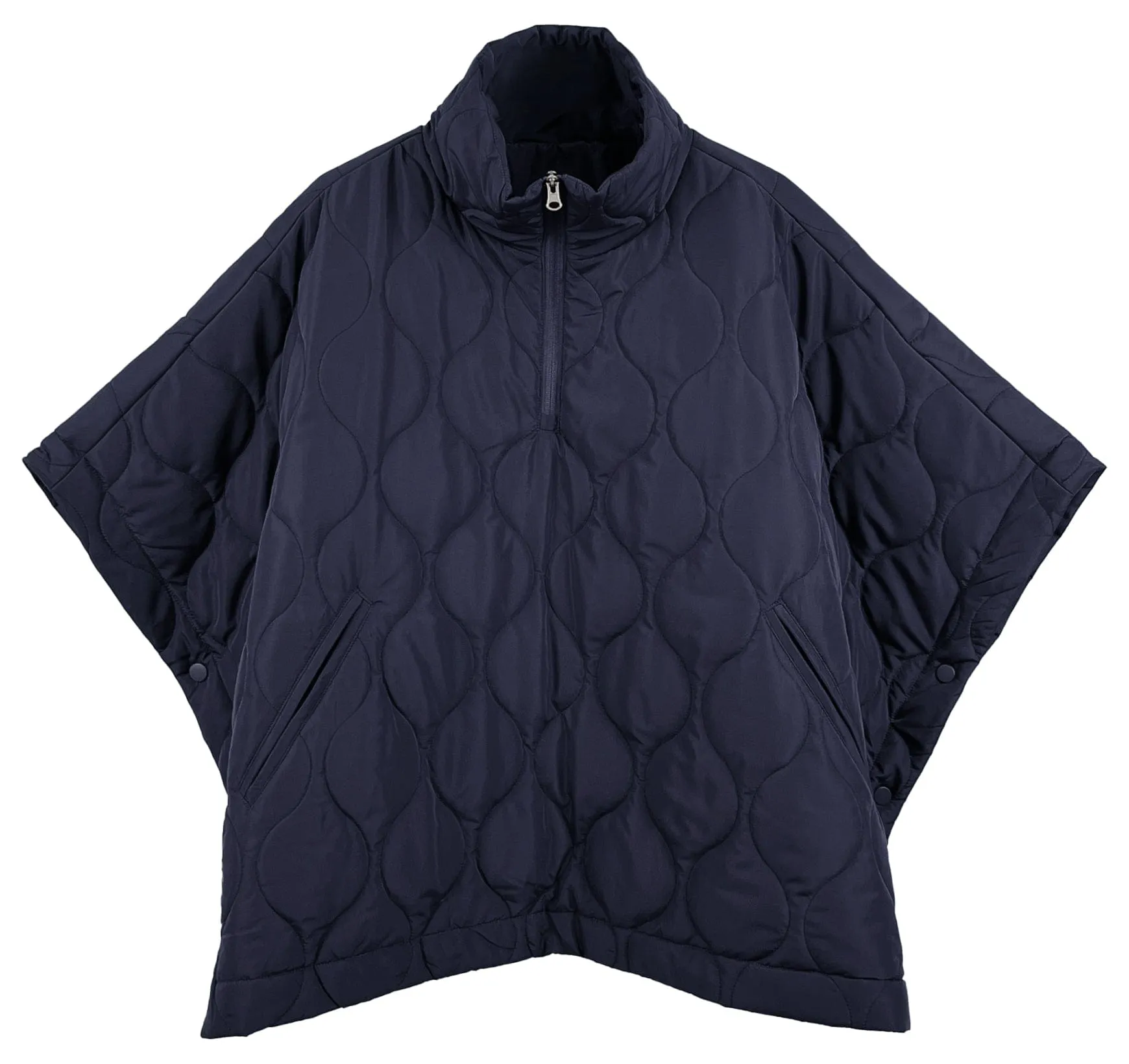 QCP420015 Quarter Zip Quilted Puffer Poncho