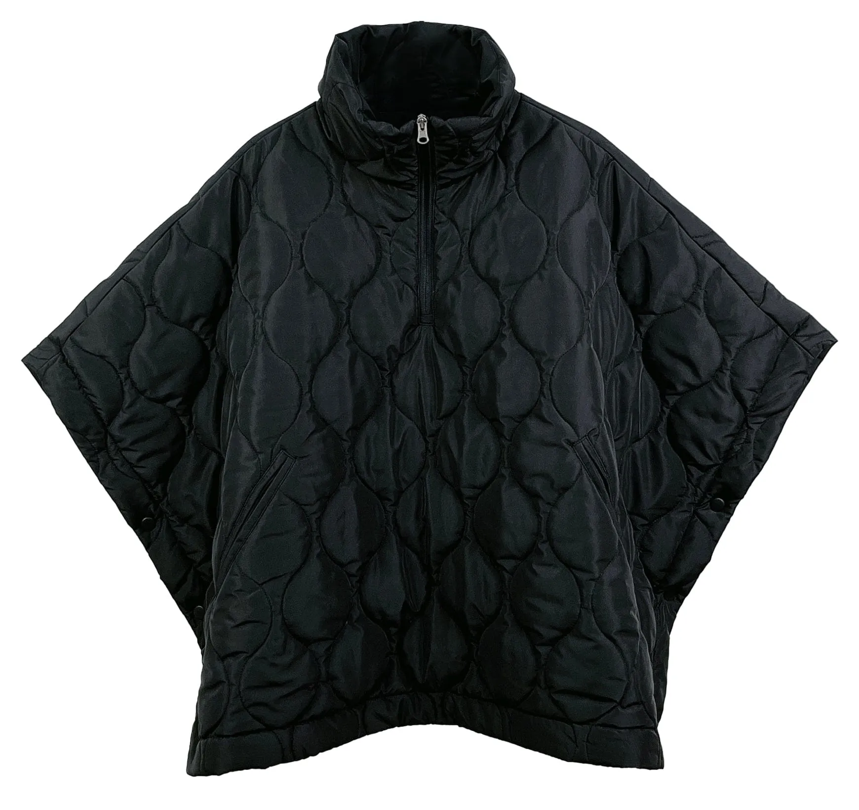 QCP420015 Quarter Zip Quilted Puffer Poncho