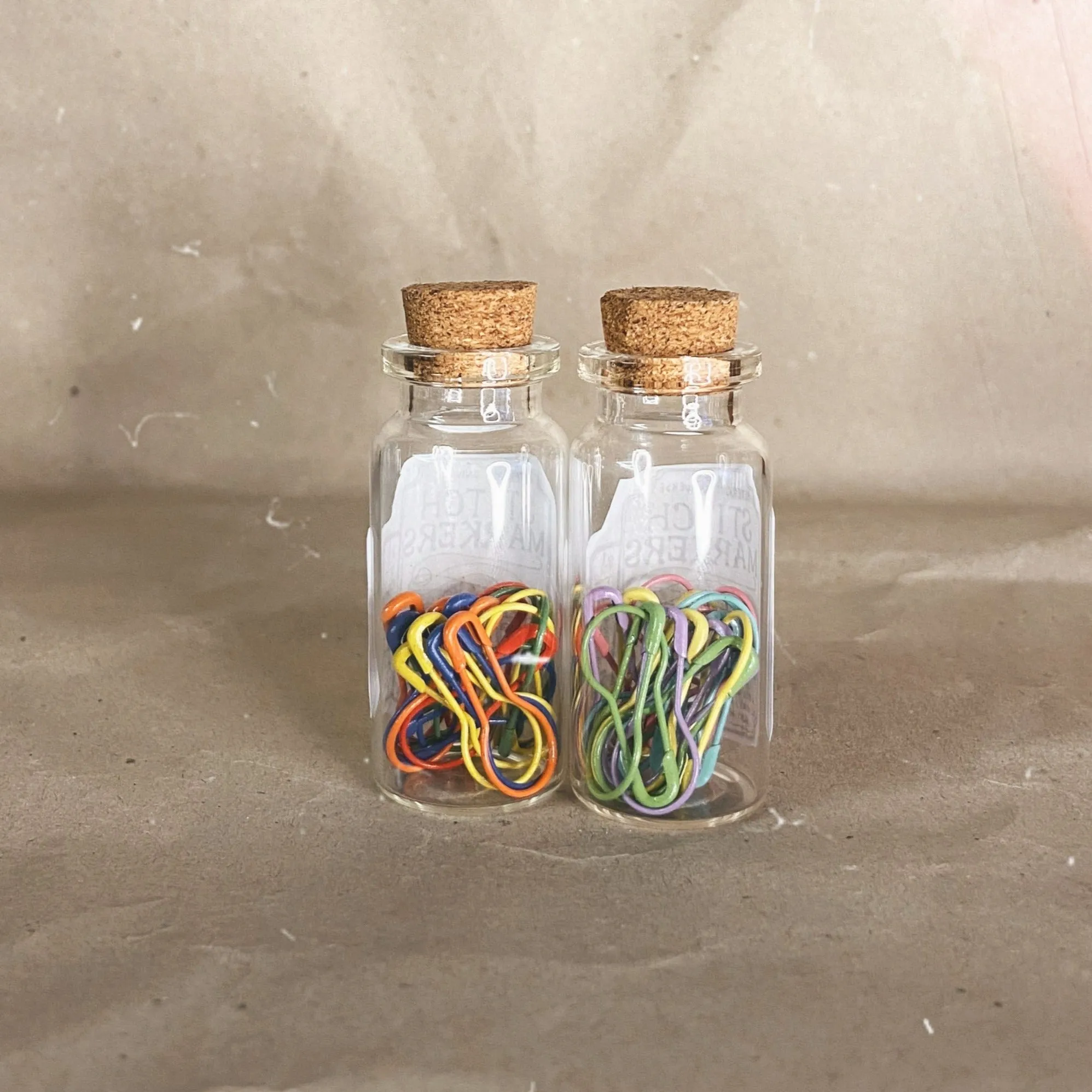 "Bright Pride" Stitch Marker Tonic Bottles