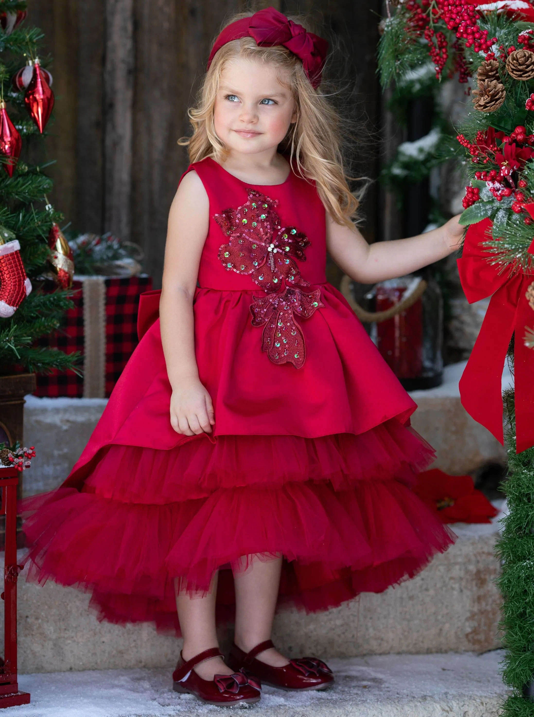 Ready to Twirl Hi-Lo Layered Holiday Dress