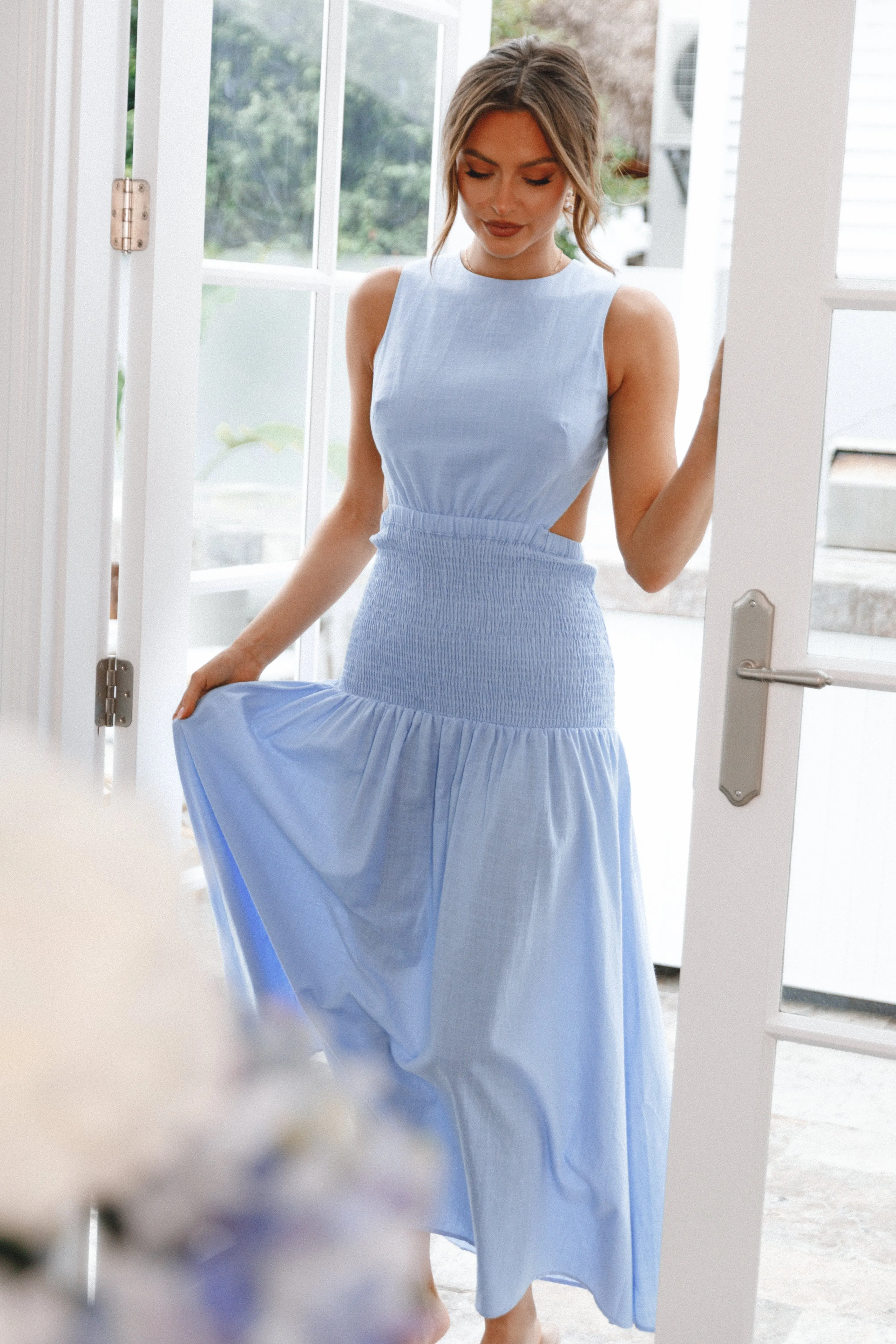 Reagan Maxi Dress - Blue