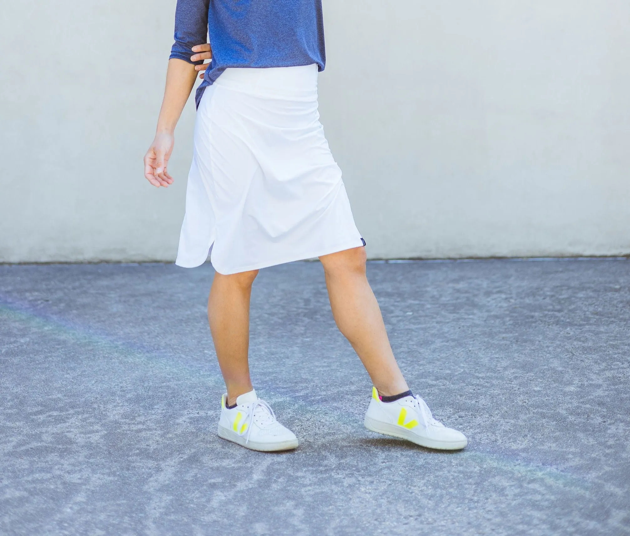 Recycled All Day Active Skirt - White