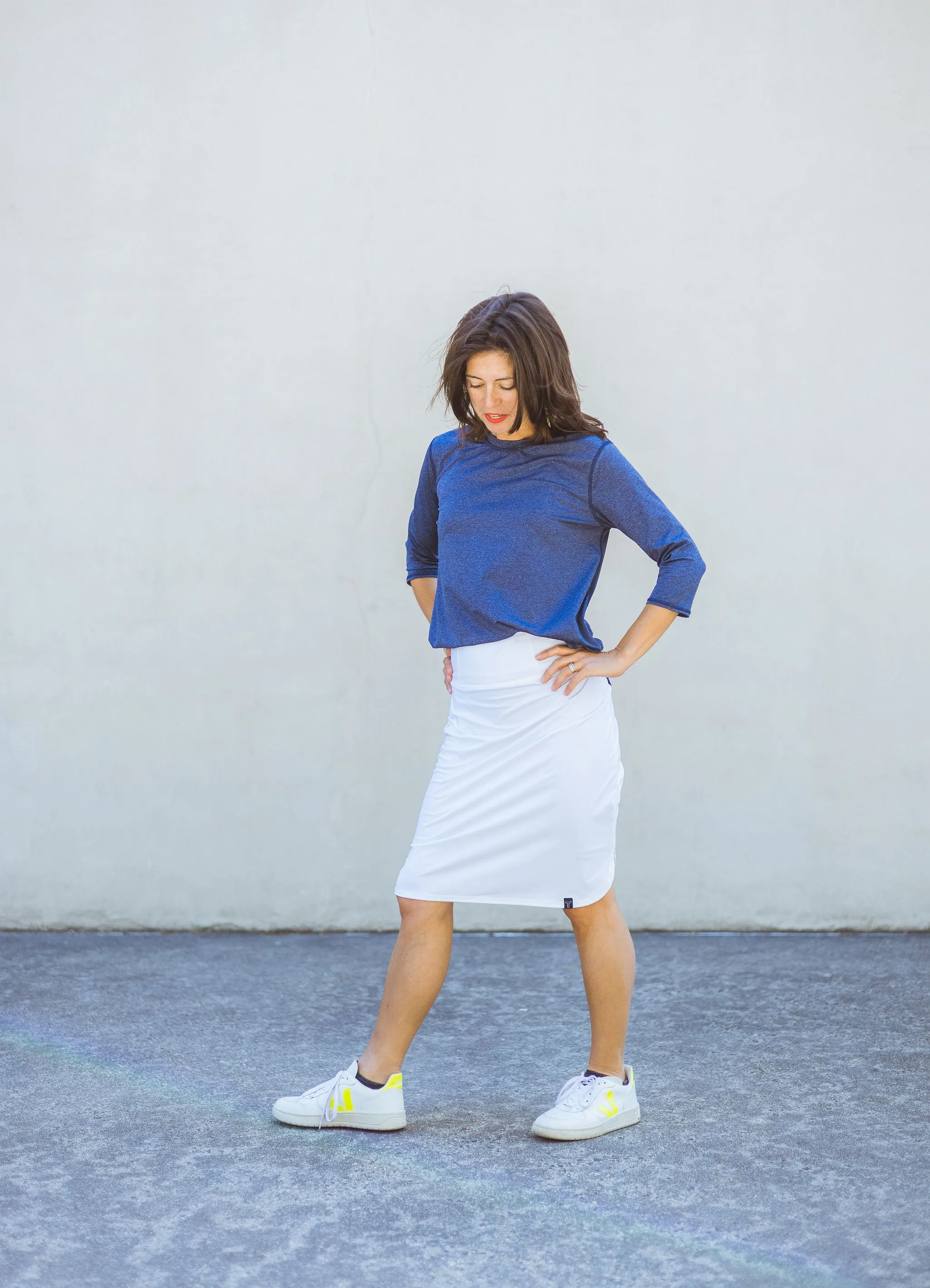 Recycled All Day Active Skirt - White