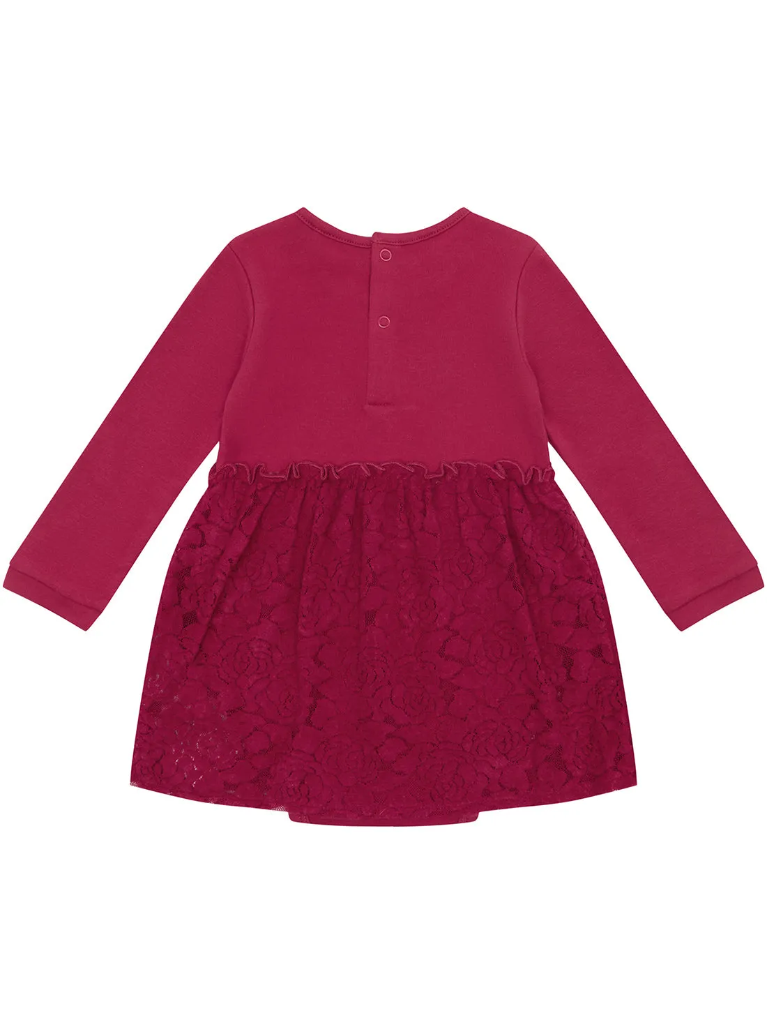 Red Long Sleeve Mini Dress (0-12M)