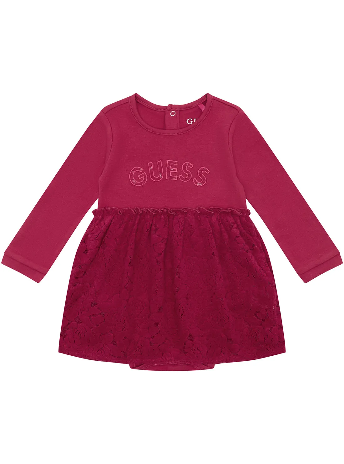 Red Long Sleeve Mini Dress (0-12M)