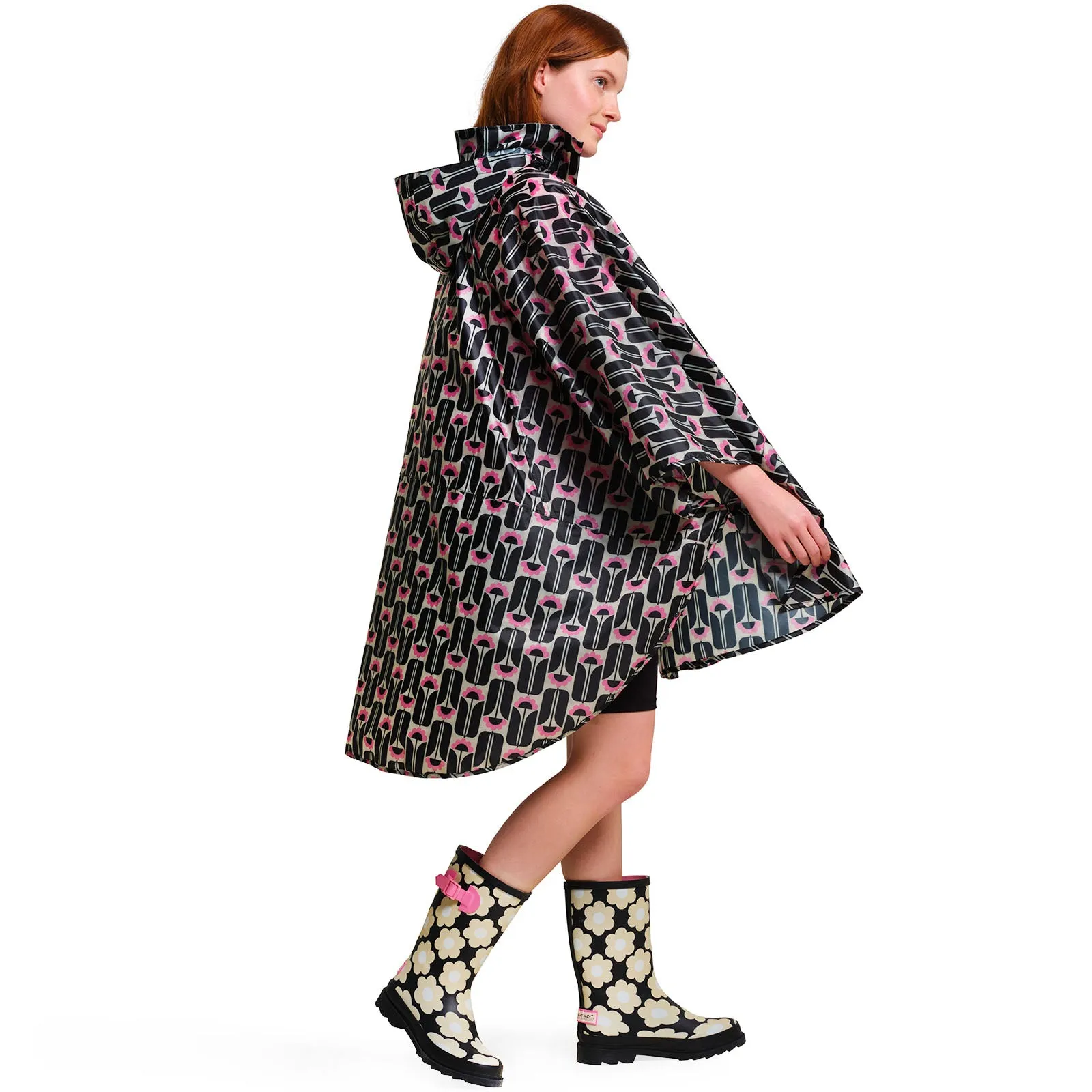 Regatta Womens Orla Kiely Waterproof Festival Poncho