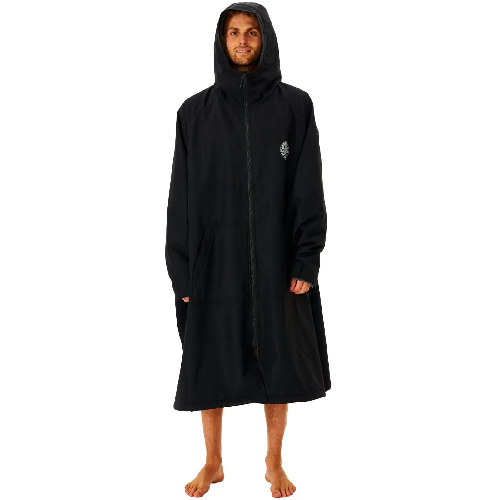 Rip Curl Mens Surf Series Surf Changing Robe Poncho - Black