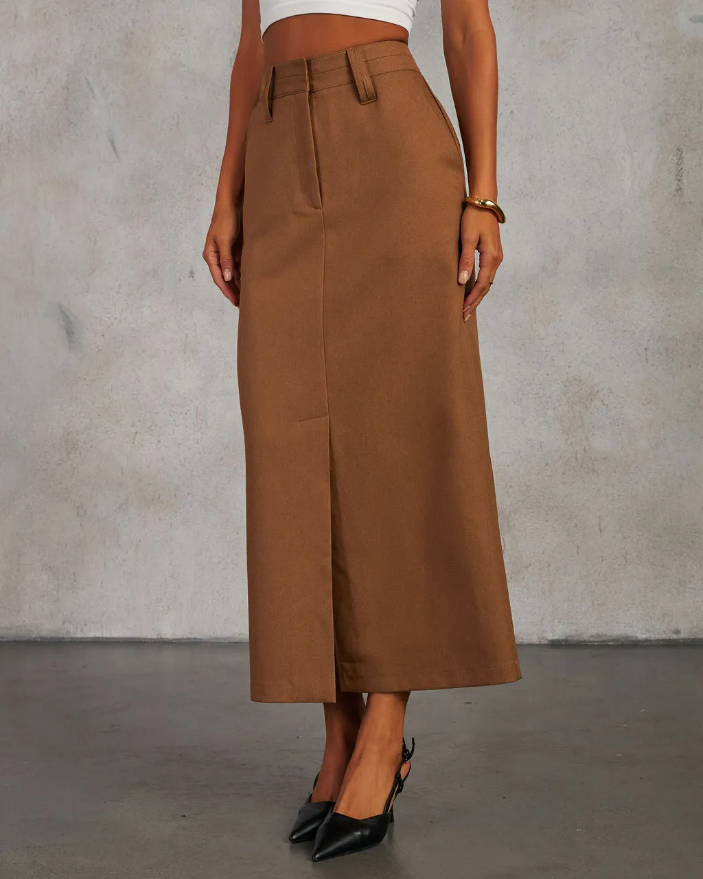 Rita Front Slit Maxi Skirt