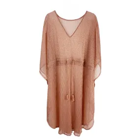 Rose Gold Lurex String Poncho