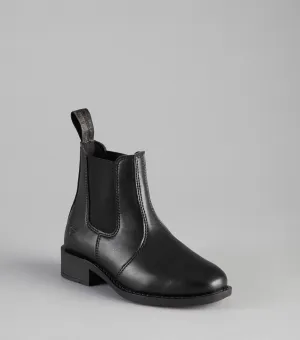 Rossago Junior Synthetic Chelsea Paddock Boot Black