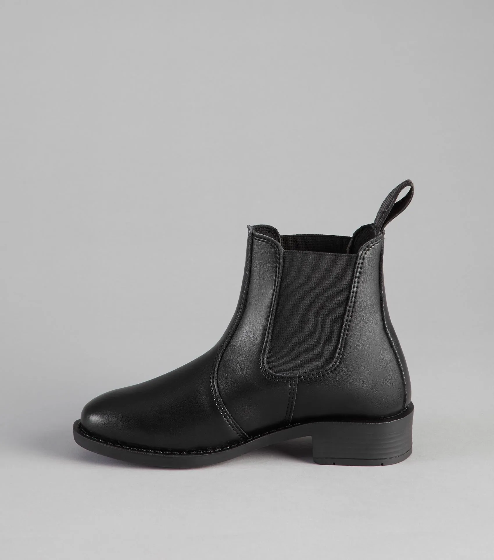 Rossago Junior Synthetic Chelsea Paddock Boot Black