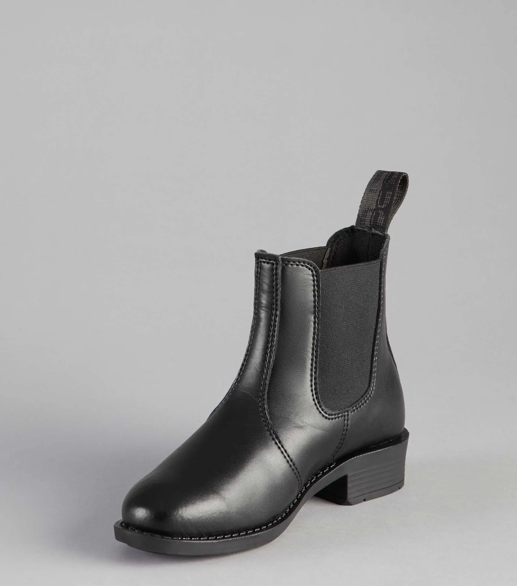 Rossago Junior Synthetic Chelsea Paddock Boot Black