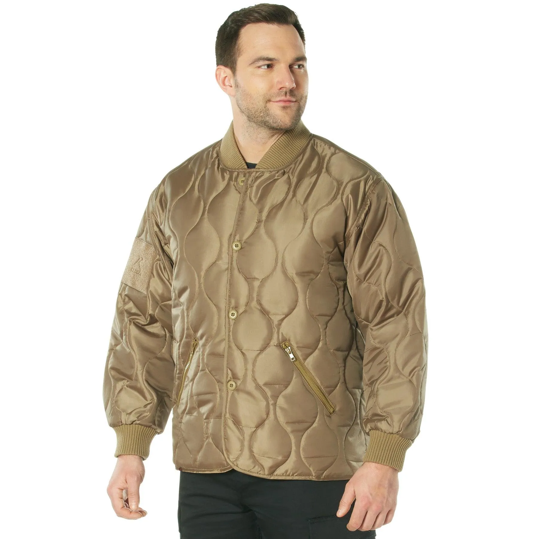 Rothco Mens Nylon Quilted Woobie Jacket