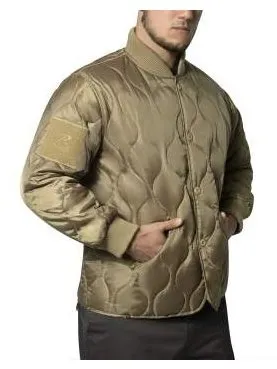 Rothco Men's Quilted Woobie Jacket Coyote Brown 10445