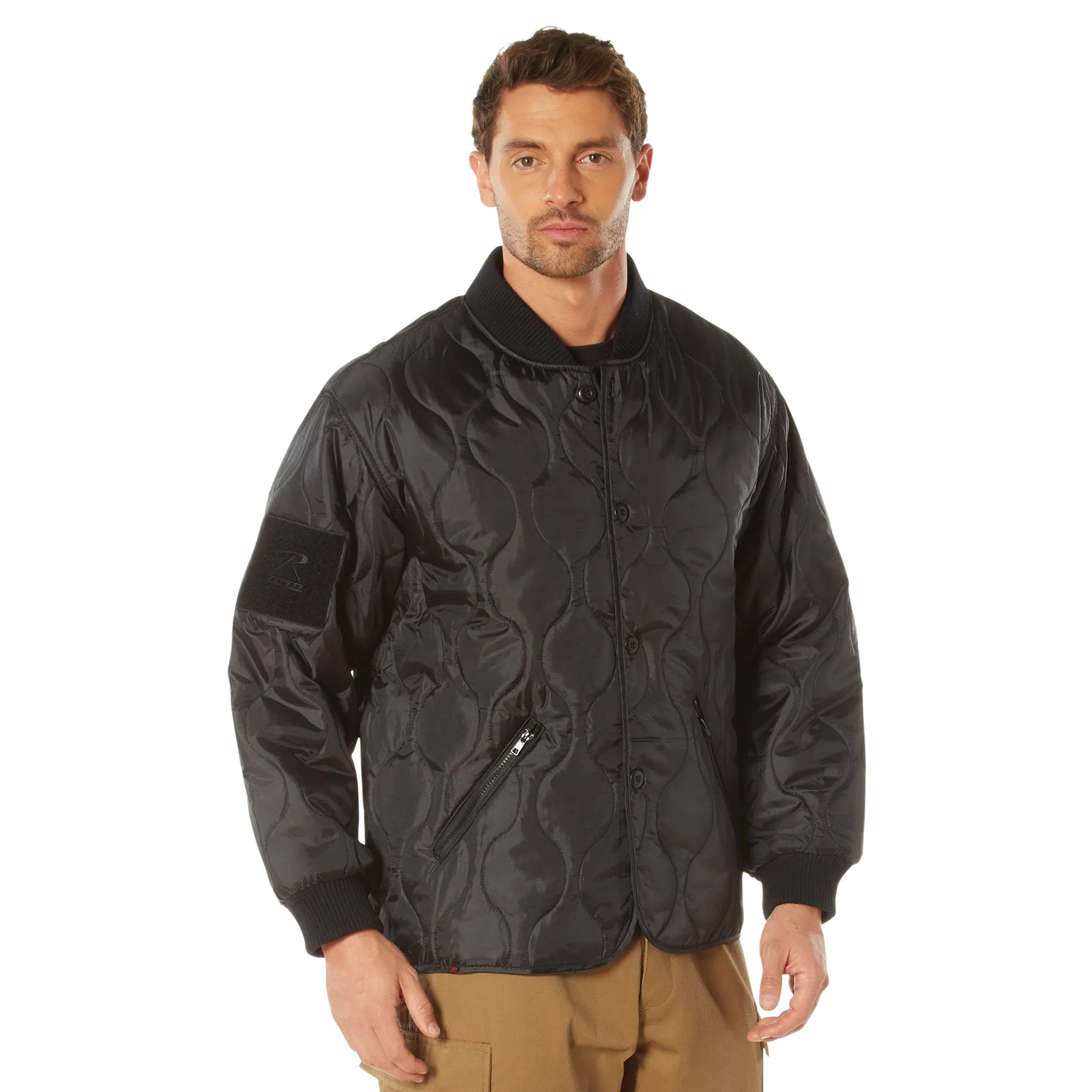 Rothco Quilted Woobie Jacket- BLACK