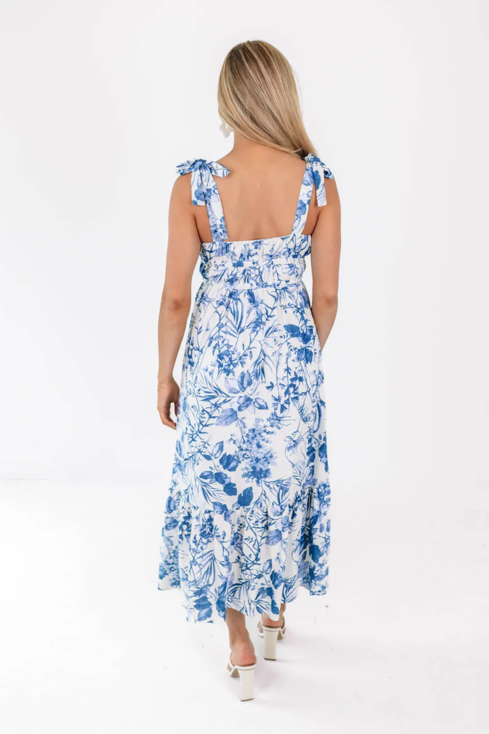 Sail Away Midi Dress - Blue