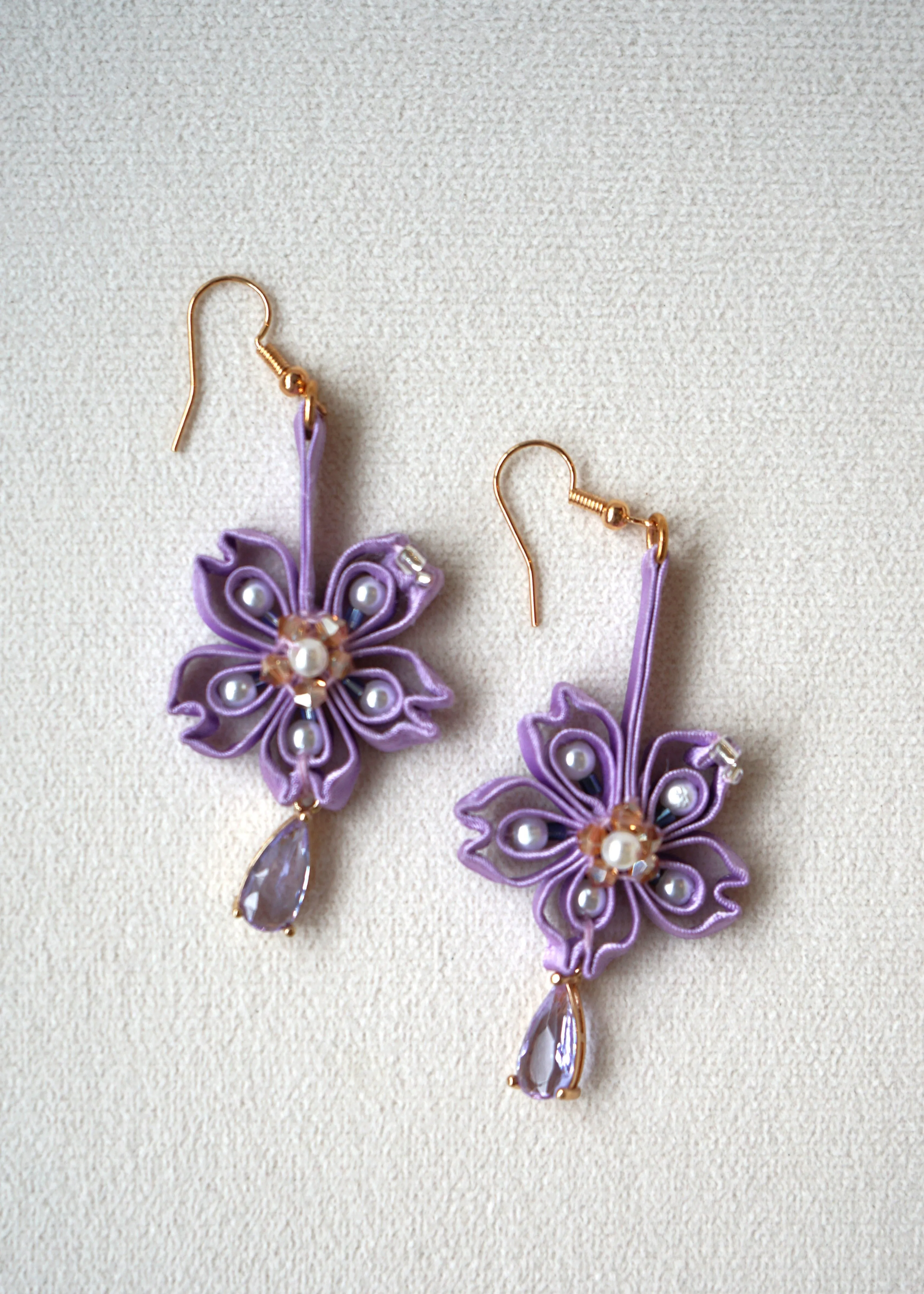 Sakura Pankou Earrings (Lavender)