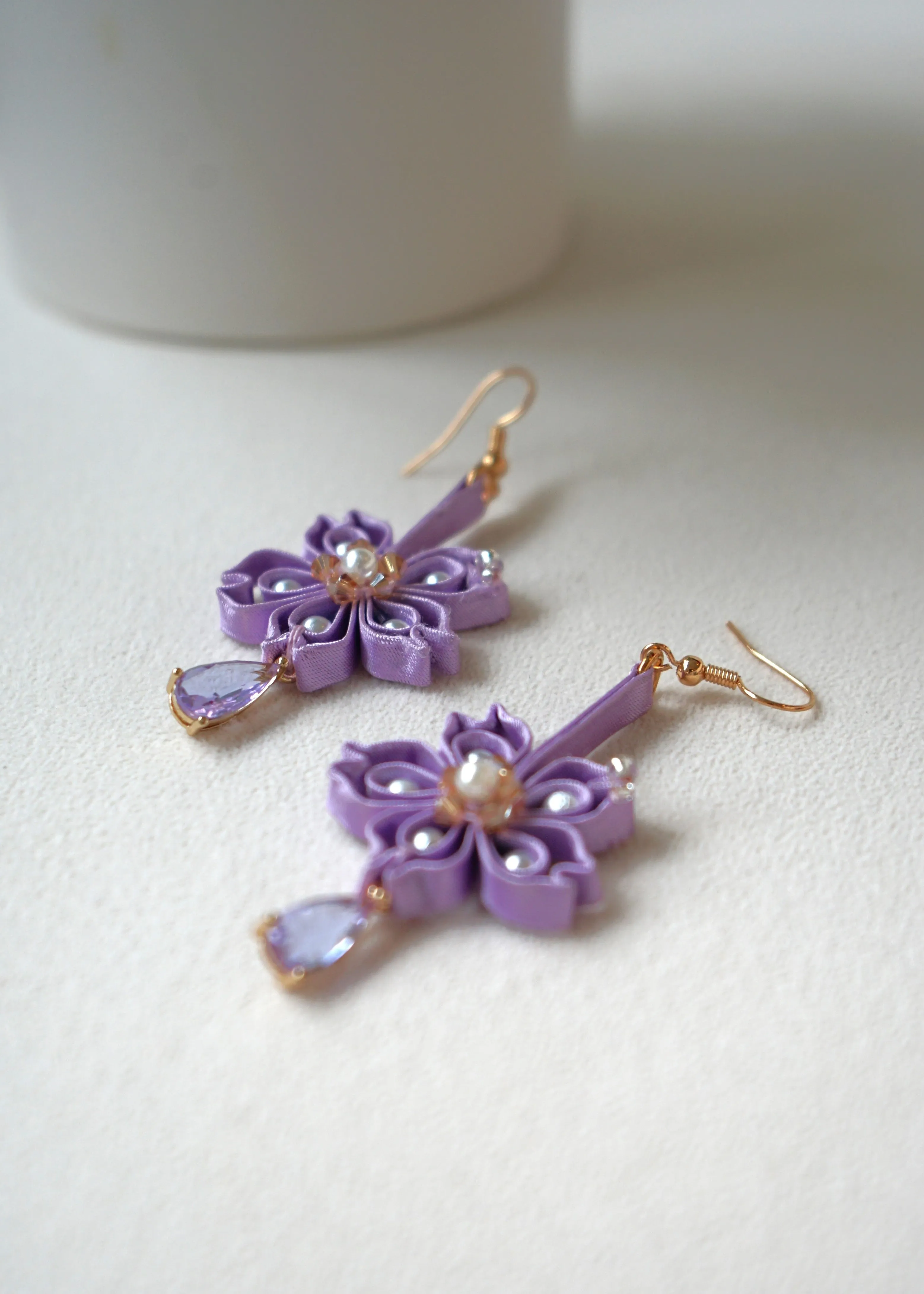 Sakura Pankou Earrings (Lavender)