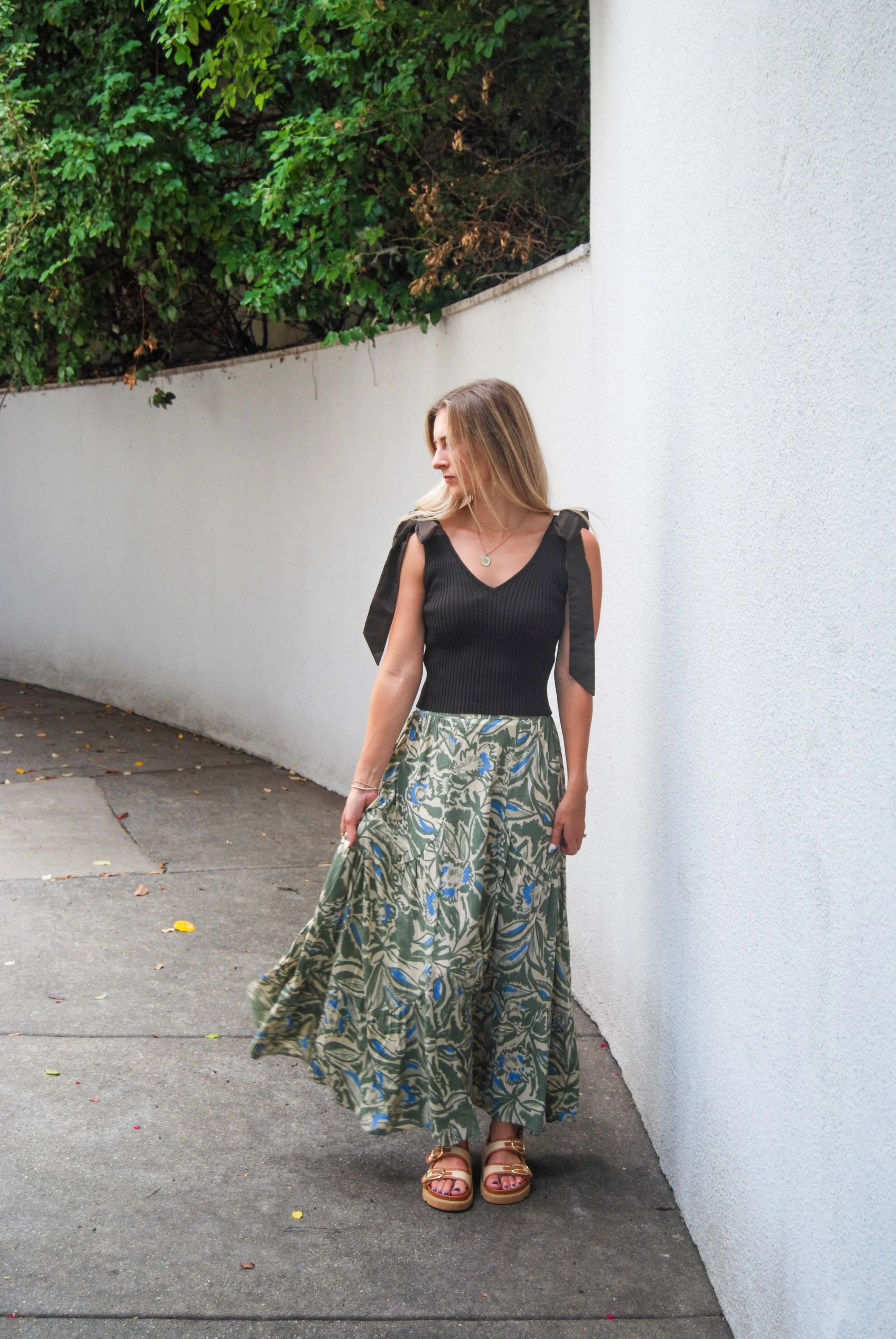 Serene Simplicity Midi Skirt