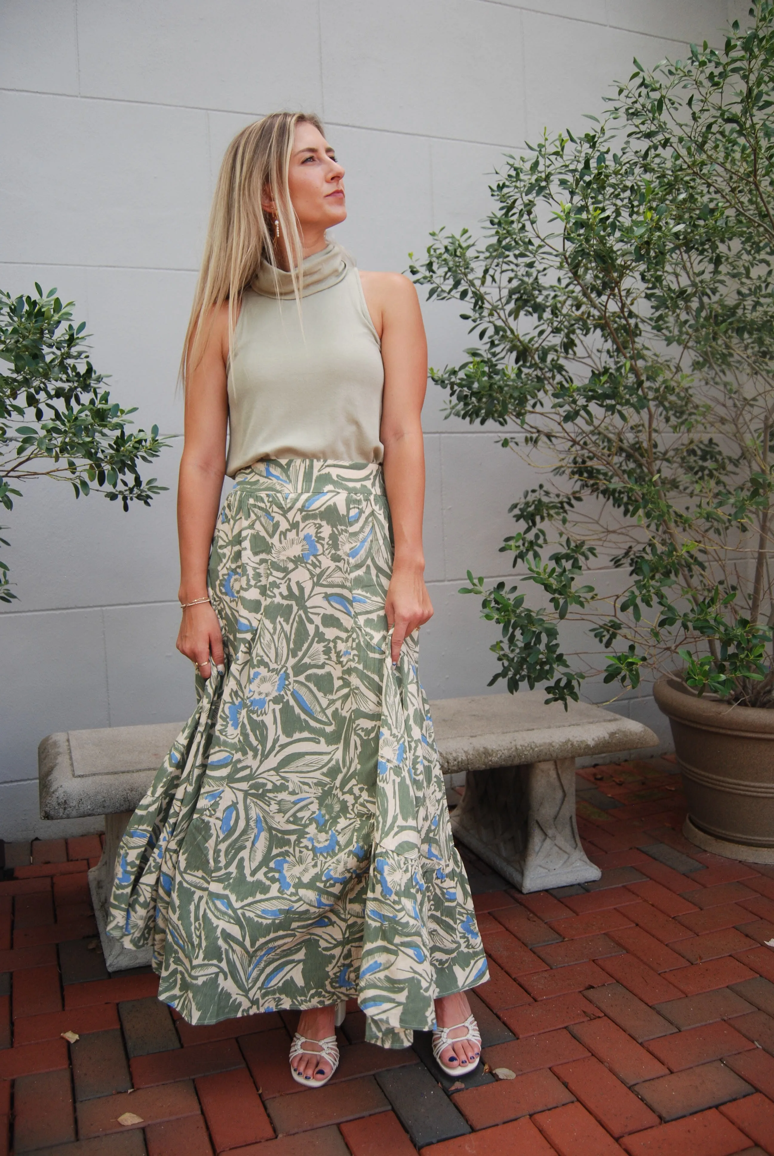 Serene Simplicity Midi Skirt