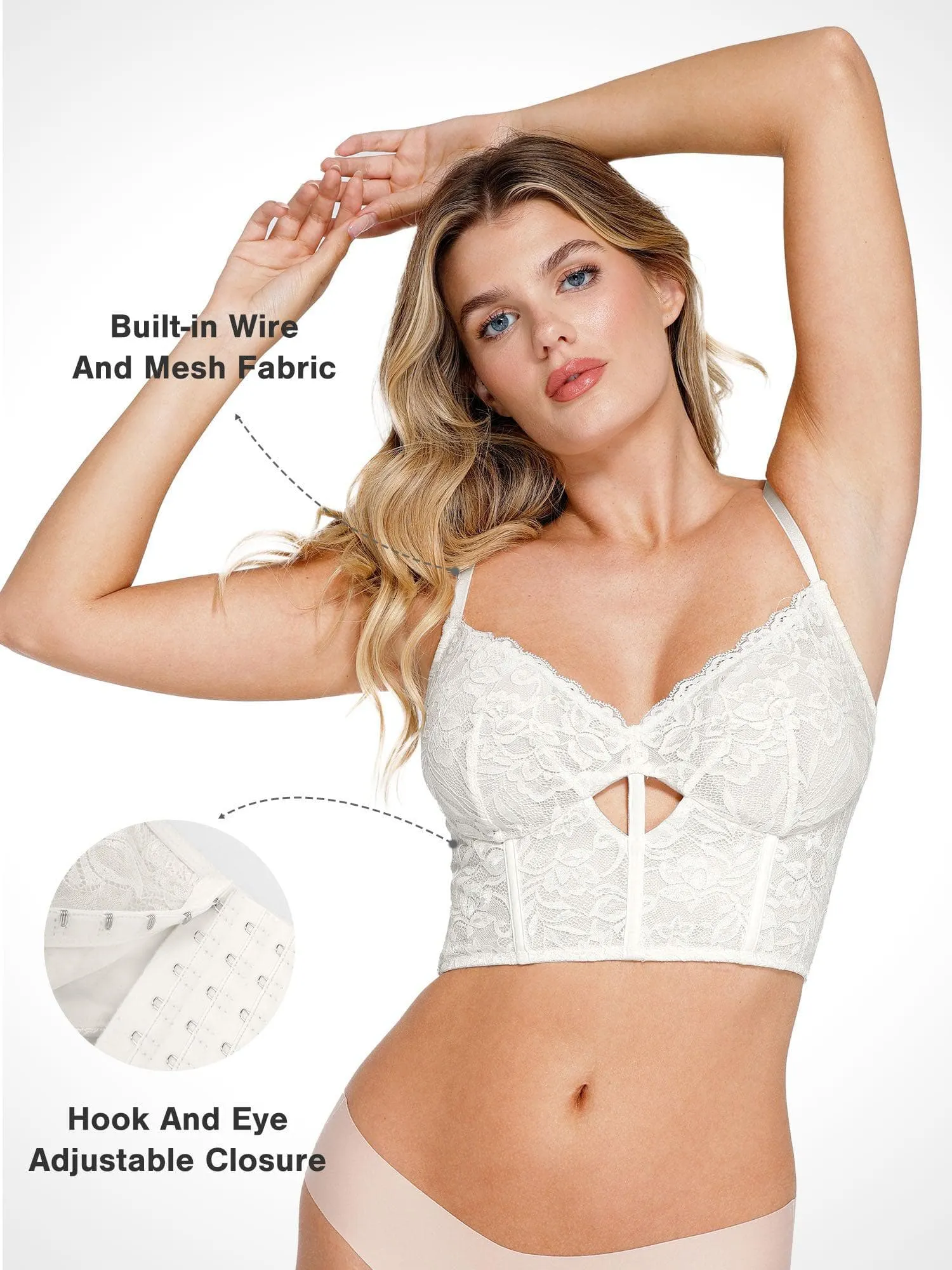 Shapewear Lace Corset Bra or Slimming Midi Wrap Skirt