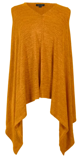 Simply Southern Knit Poncho-Mustard