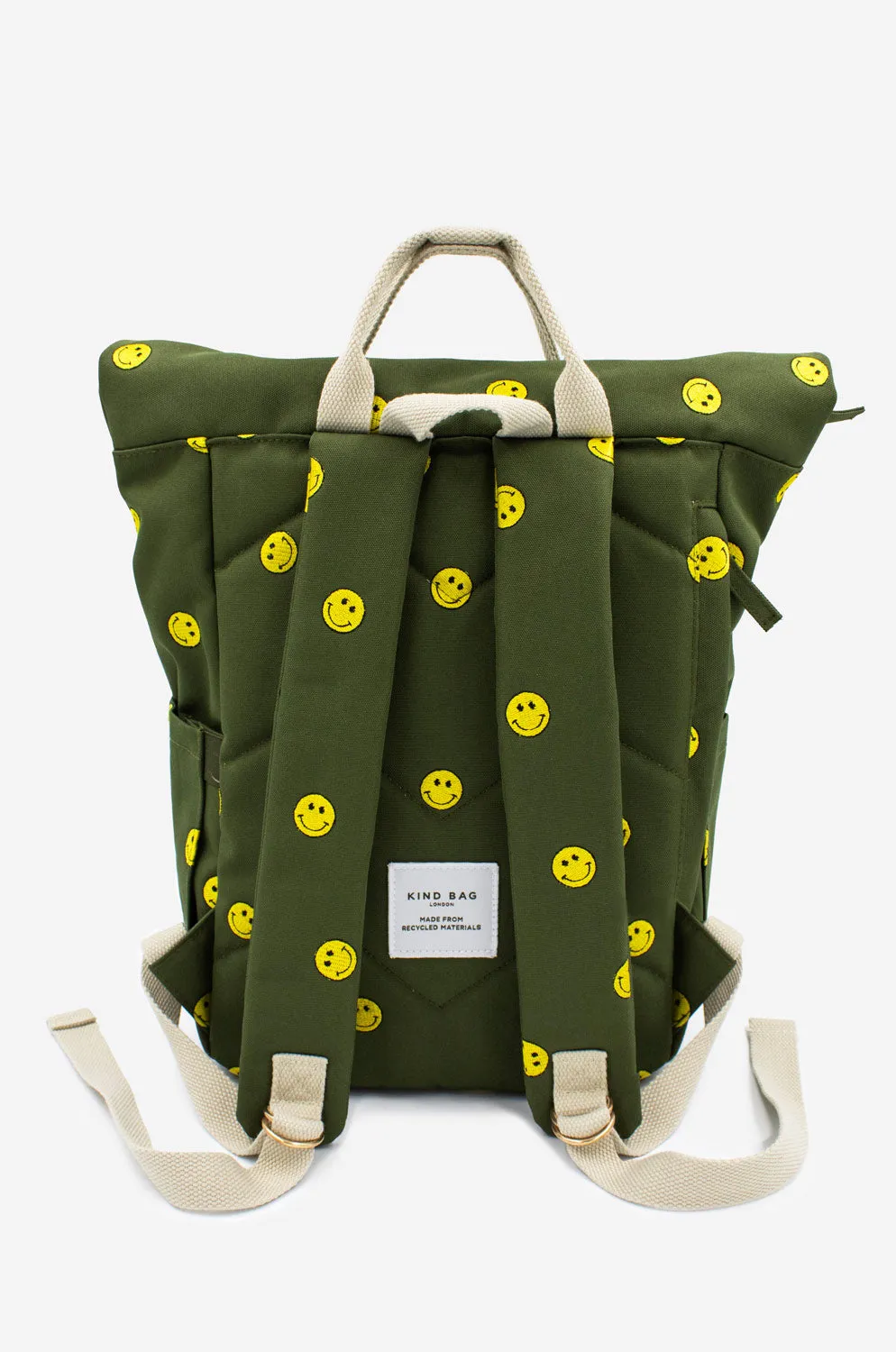 Smiles Khaki | Embroidered “Hackney” Backpack | Medium - PRE-ORDER