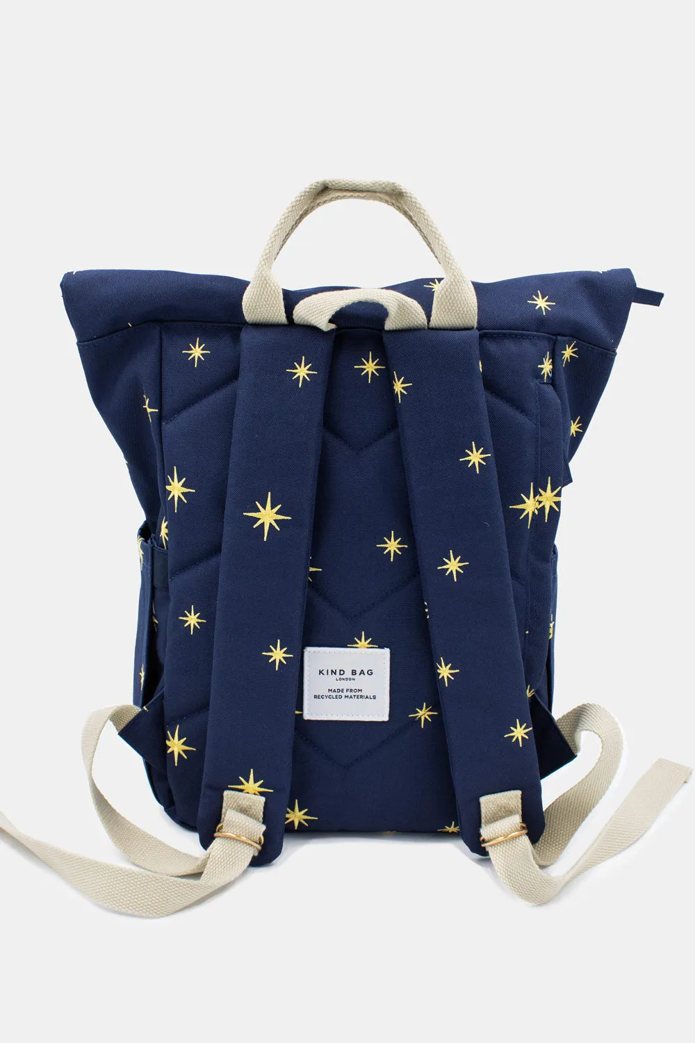 Stars Navy | Embroidered “Hackney” Backpack | Medium - PRE-ORDER