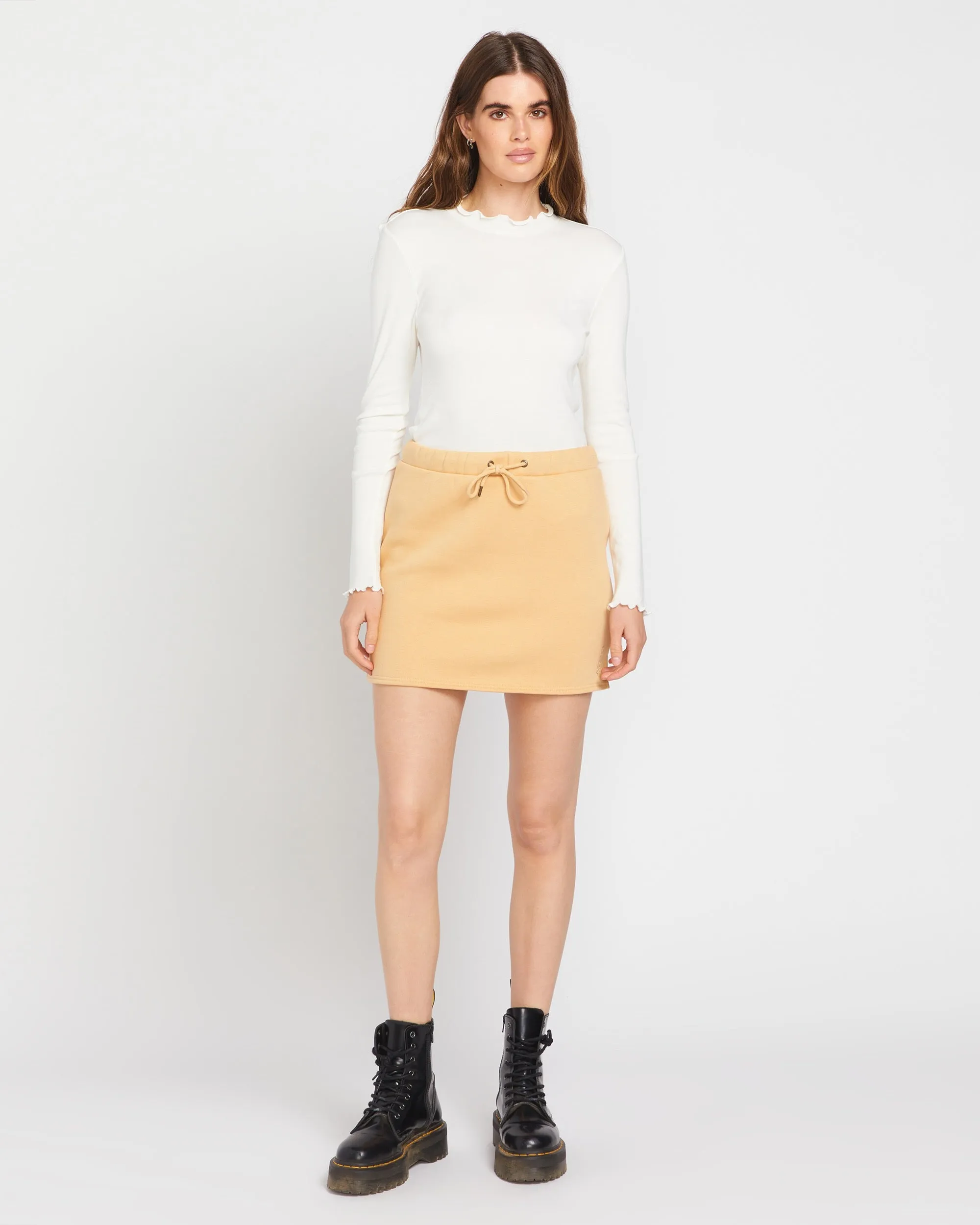 Stone Heart Up Skirt - Sand