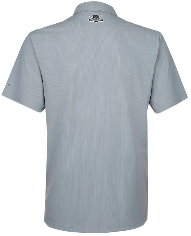 Tattoo Golf:  Men's Luxe Cool-Stretch Performance Golf Shirt - Grey Steel