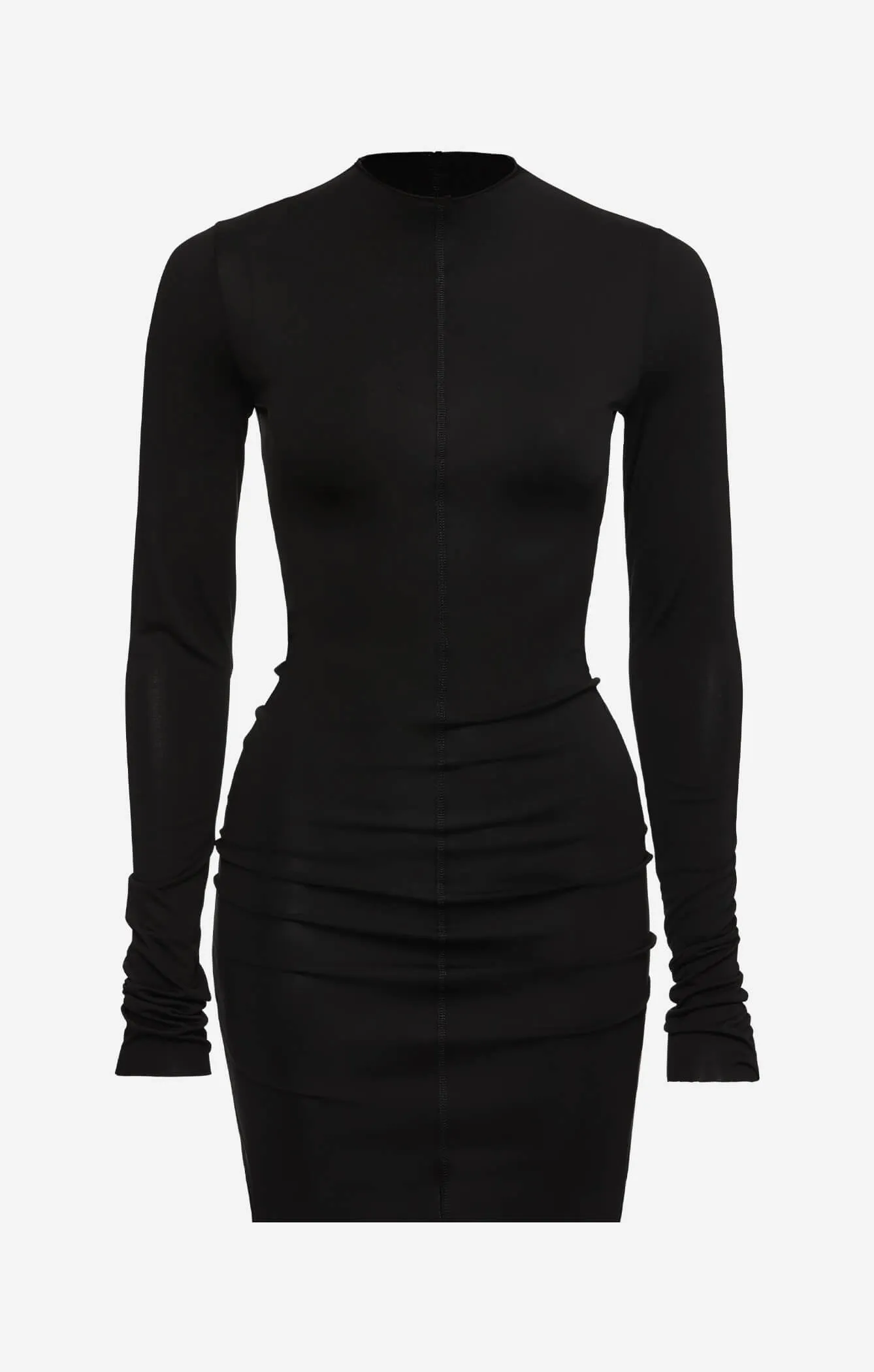 THE MODAL L/S MINI DRESS - BLACK