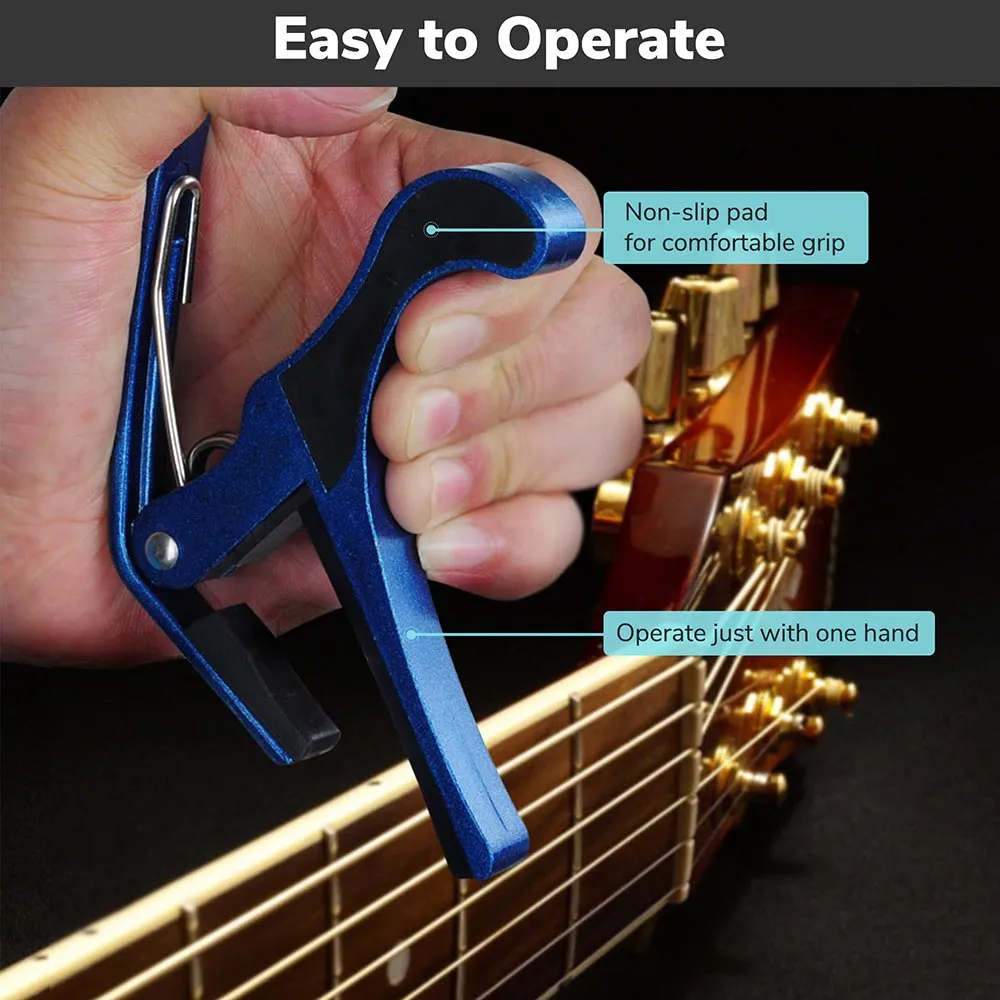 TheLAShop Classic Guitar Trigger Capo Color Optional