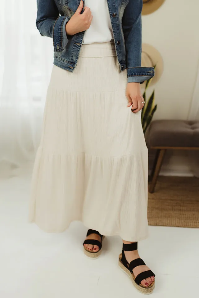 Tiered Maxi Skirt