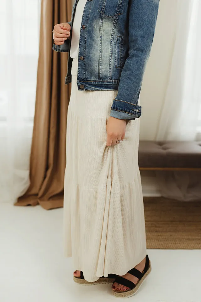 Tiered Maxi Skirt