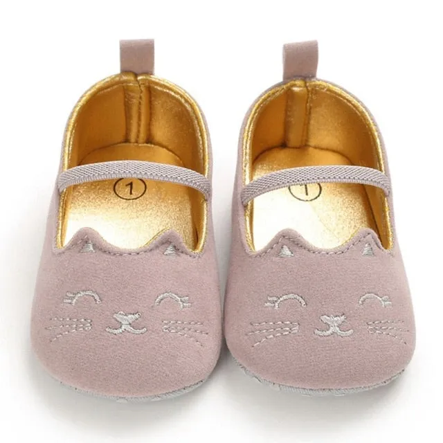 Toddler Cute Cat Print Anti-Slip Princess Shoes