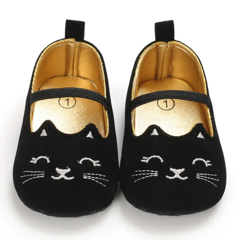 Toddler Cute Cat Print Anti-Slip Princess Shoes