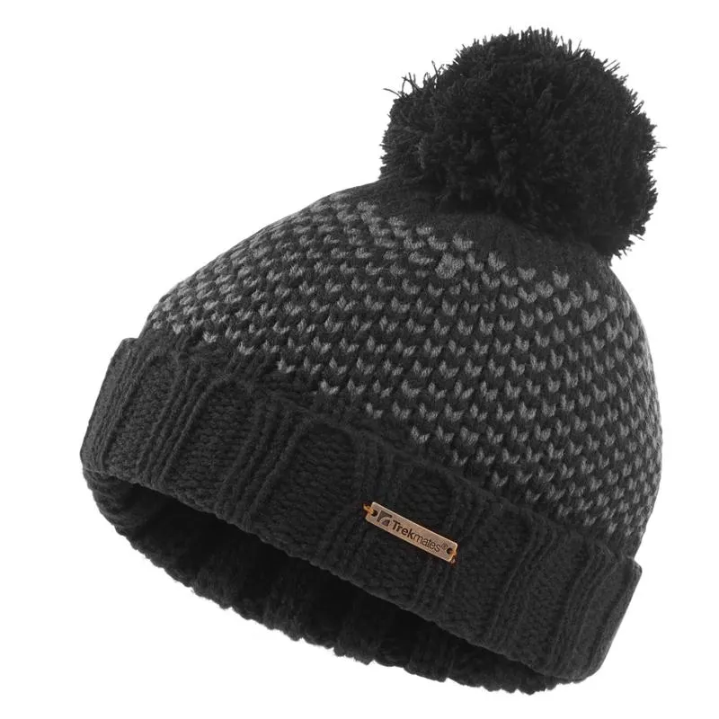 Trekmates Leo Knit Junior Beanie Hat Black