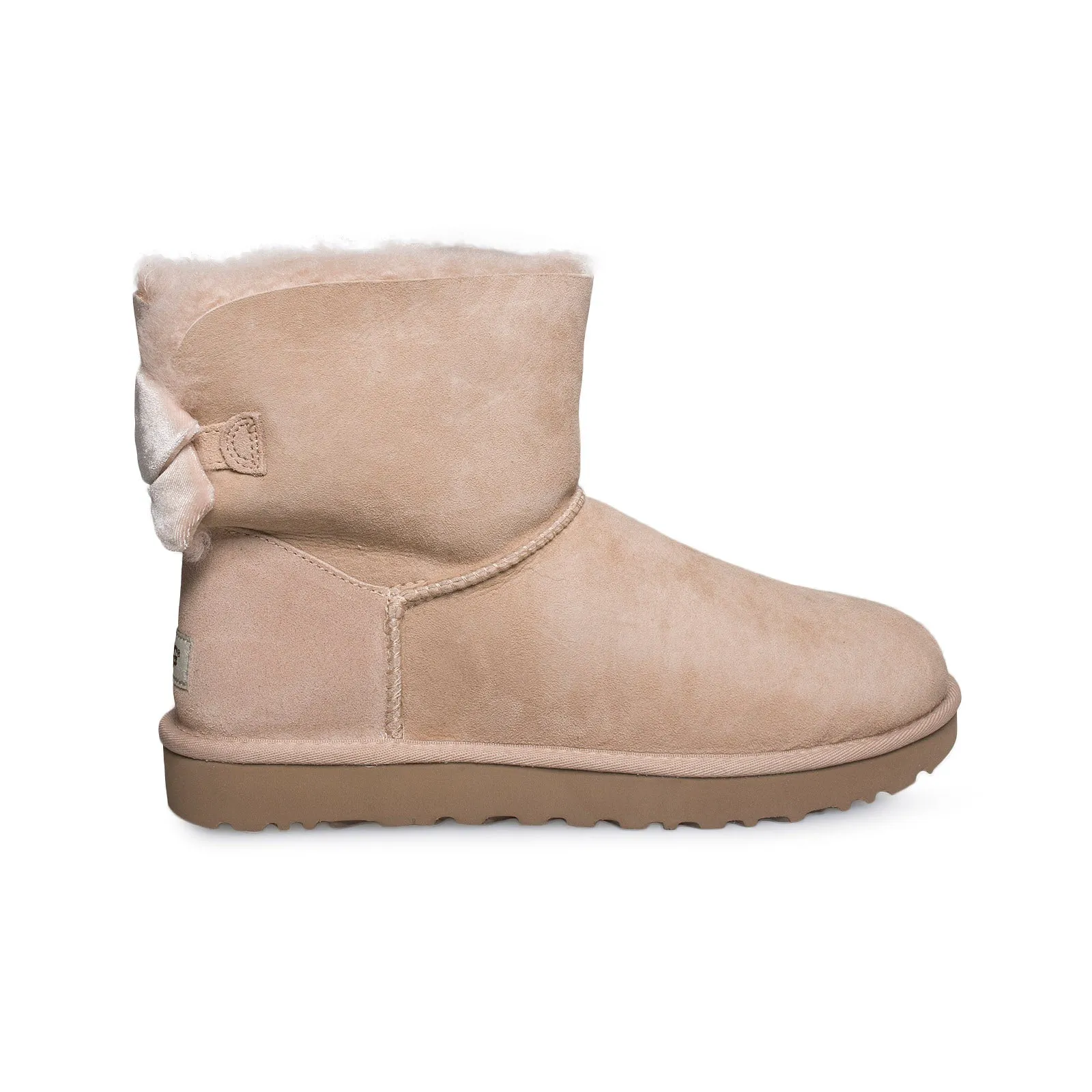 UGG Mini Bailey Bow ll Ribbon Driftwood Boots - Women's