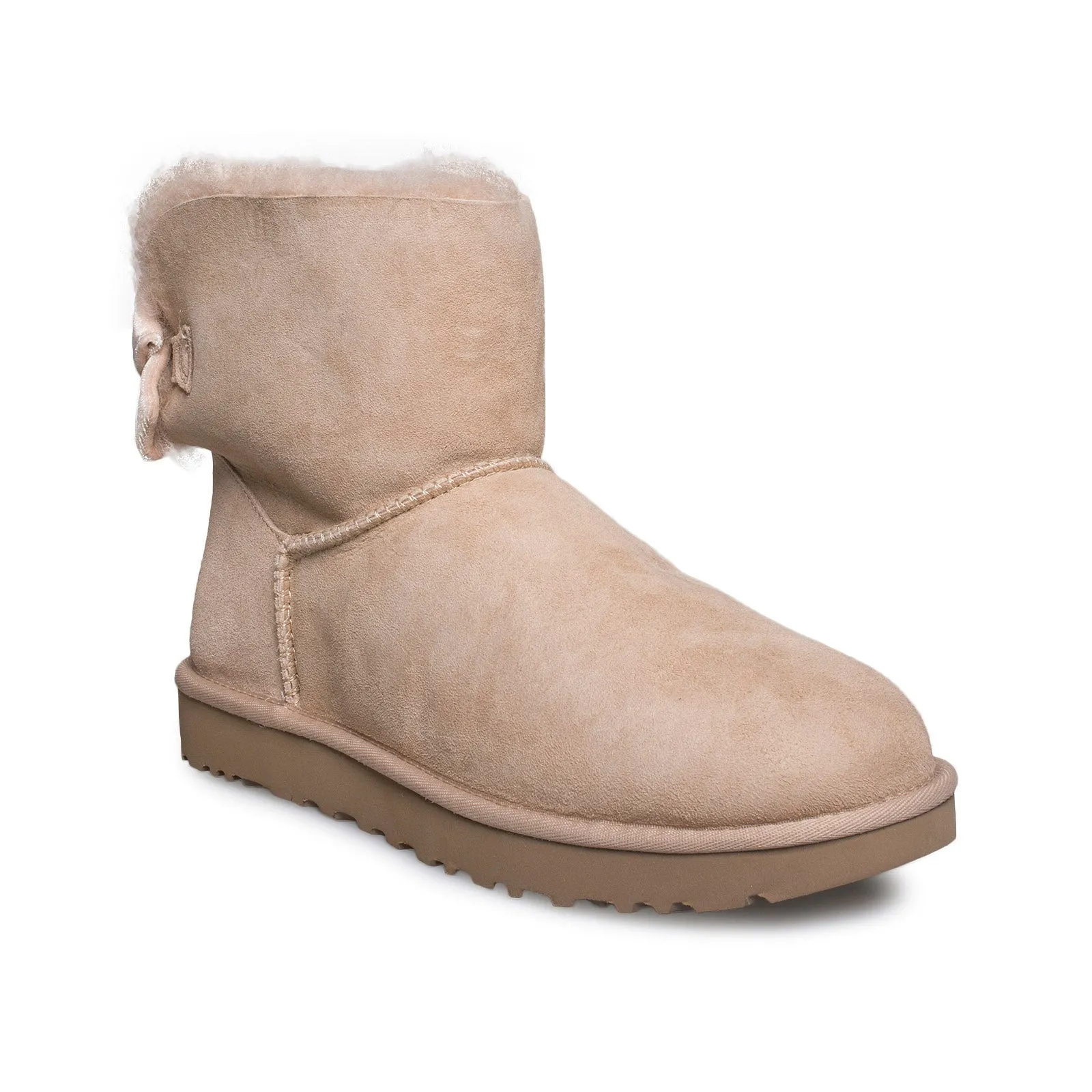 UGG Mini Bailey Bow ll Ribbon Driftwood Boots - Women's