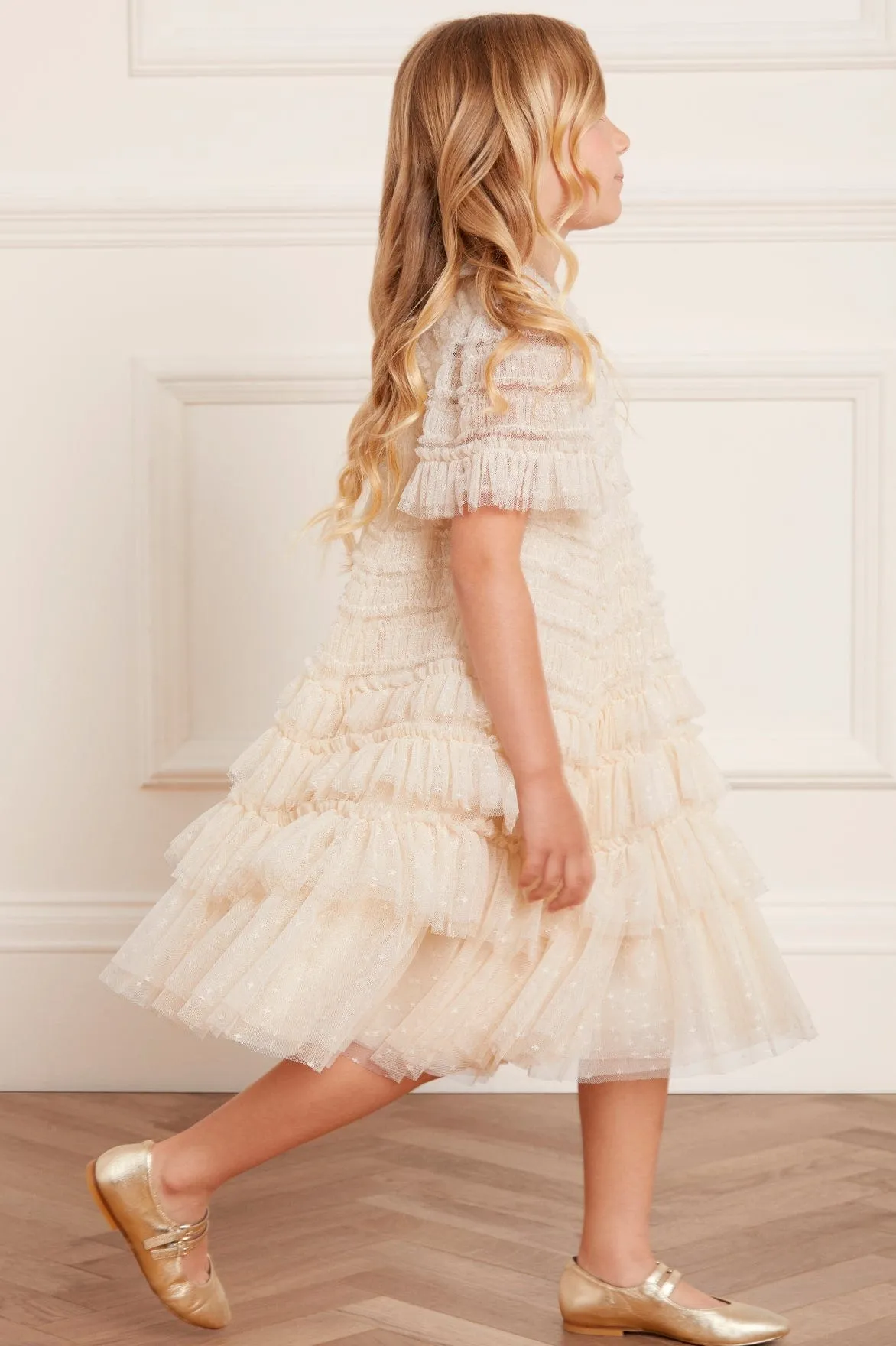 Valentine Ruffle Kids Dress