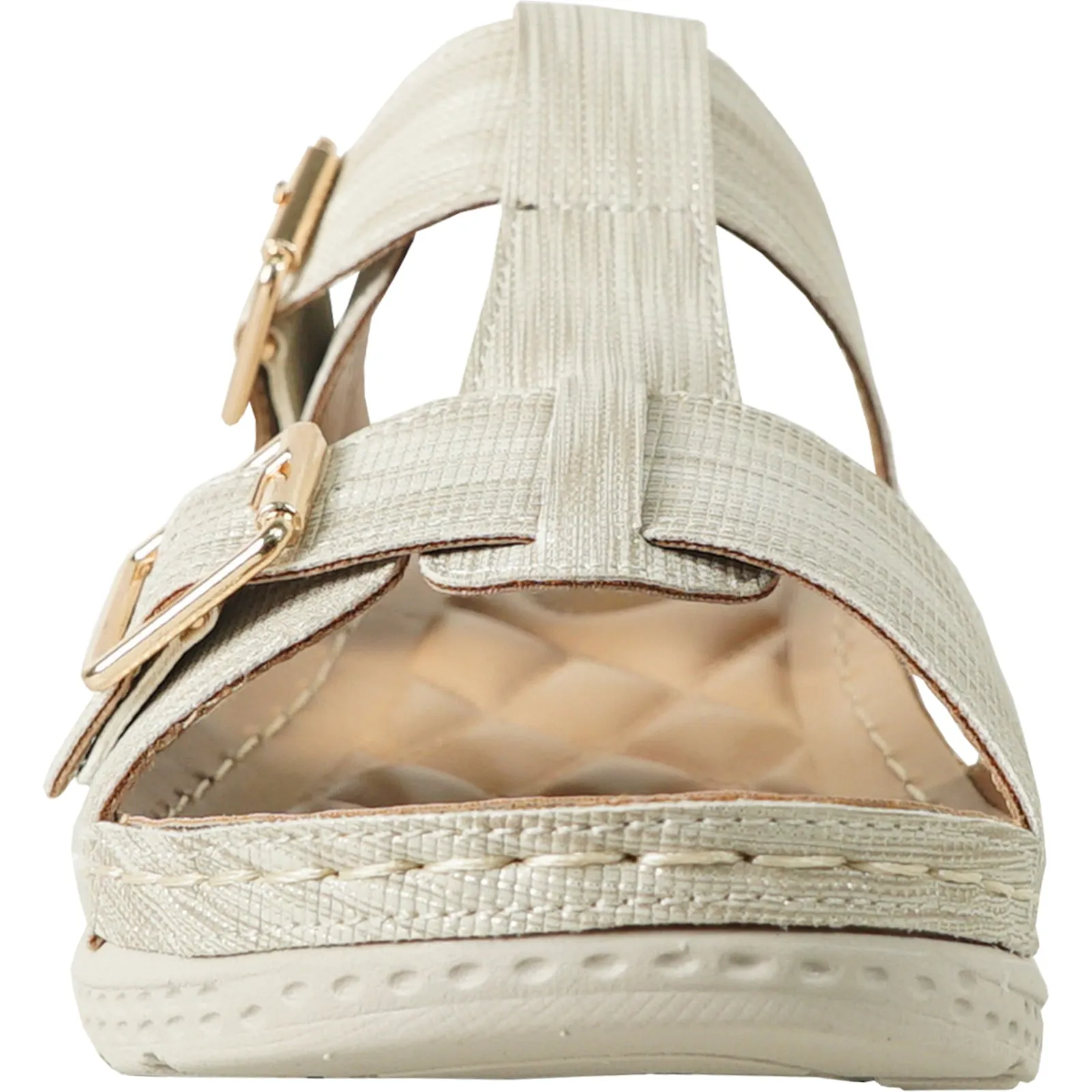 VANGELO Women Sandal CATHY-1 Wedge Sandal Beige