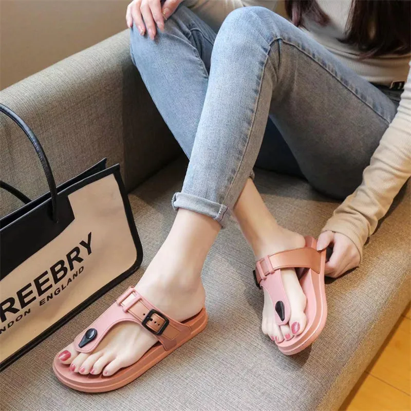 Women Casual Lightweight Non-Slip Flat EVA Flip-flop Sandals