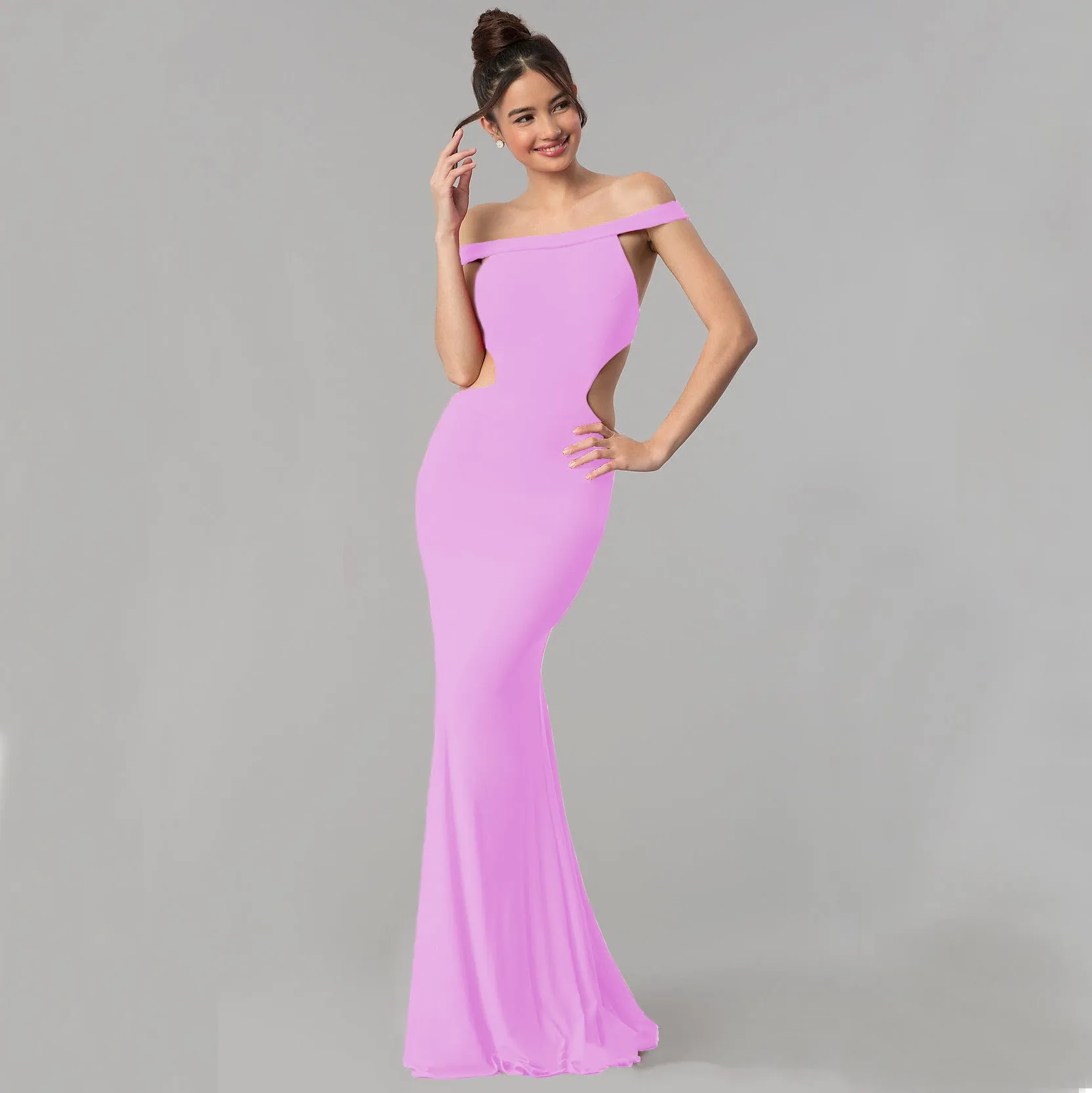 Women Maxi Dress off Shoulder Evening Dress